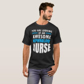 腎臓学ナース検査透析看護RN Tシャツ (正面フル)