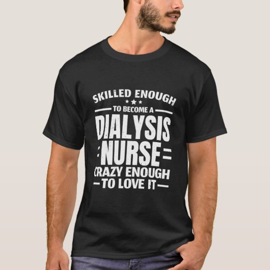 腎臓学ナース透析ナース医腎Dis Tシャツ (正面)