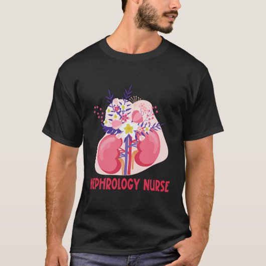 腎臓学ナース鑑賞腎ナース Tシャツ (正面)
