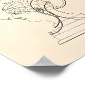 腎臓学バスト1856特許アートオールドピーパー ポスター (角)