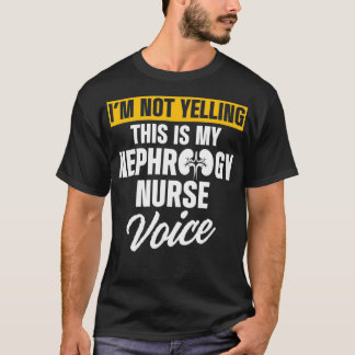 腎臓学看護師の声 透析看護 Tシャツ