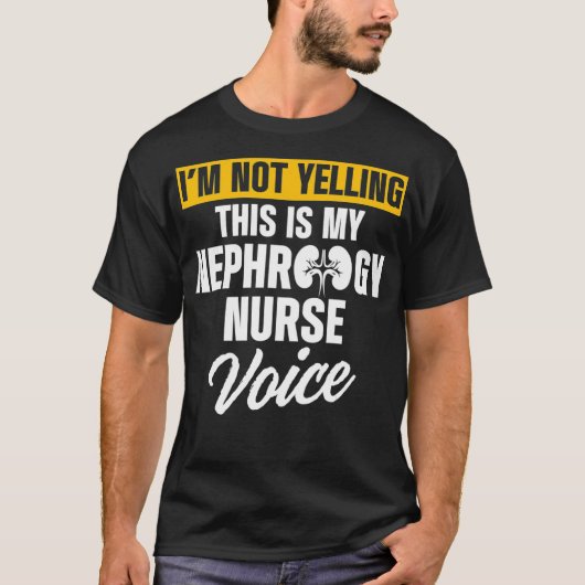 腎臓学看護師の声 透析看護 Tシャツ (正面)