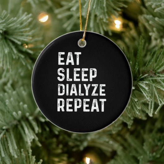 腎臓技術腎臓病患者への透析ギフト セラミックオーナメント (ツリー)