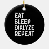 腎臓技術腎臓病患者への透析ギフト セラミックオーナメント (裏面)
