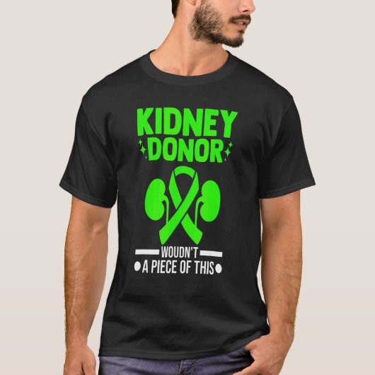 腎臓提供者 腎移植候補者 Tシャツ (正面)