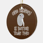 腎臓月臓臓臓臓臓臓移植手術ナース セラミックオーナメント (左)