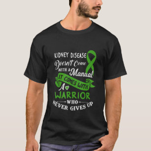 腎臓病でリボを起こさない与え戦士 Tシャツ