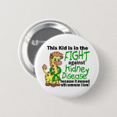 腎臓病に対する戦いの子供 缶バッジ (正面&裏面)