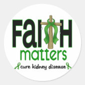 腎臓病の信頼の問題の十字1 ラウンドシール (正面)