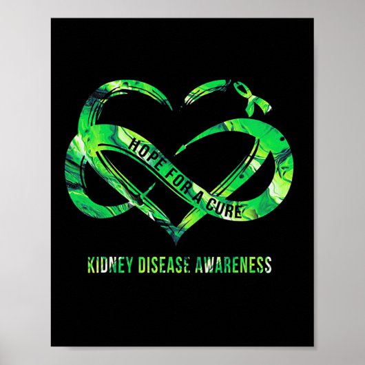 腎臓病の治癒を願う認識度 ポスター (正面)