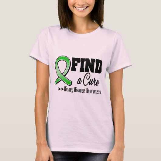 腎臓病の認識度 Tシャツ (正面)
