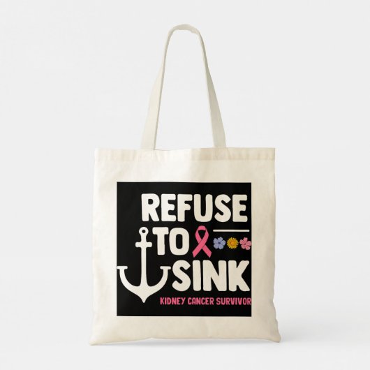腎臓病は戦士キダンを沈めることを拒否する トートバッグ (裏面)