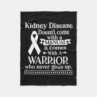 腎臓病は手来指示では起こらない フリースブランケット