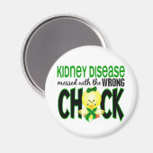 腎臓病は間違った選択で損なわれる マグネット (正面/裏面)