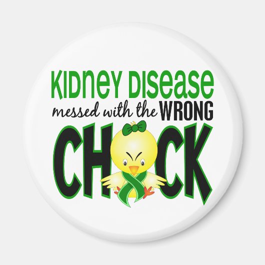 腎臓病は間違った選択で損なわれる マグネット (正面)