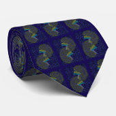 腎臓病アート学者腎臓ブルー ネクタイ (ロール)