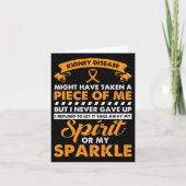 腎臓病ギフト – 腎癌を与え決して上昇させない カード (正面)