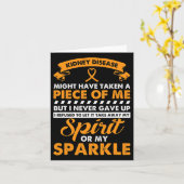 腎臓病ギフト – 腎癌を与え決して上昇させない カード (黄色い花)