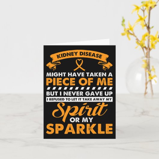 腎臓病ギフト – 腎癌を与え決して上昇させない カード (黄色い花)