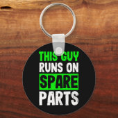 腎臓病デザイン走ギフト キーホルダー (正面)