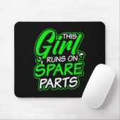 腎臓病デザイン走女の子のSpareparts Gift マウスパッド (マウス)