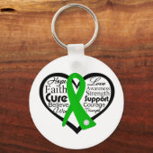 腎臓病ハート鎖骨 キーホルダー (正面)