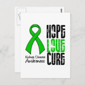 腎臓病ホープラブキュアリボン ポストカード (正面/裏面)