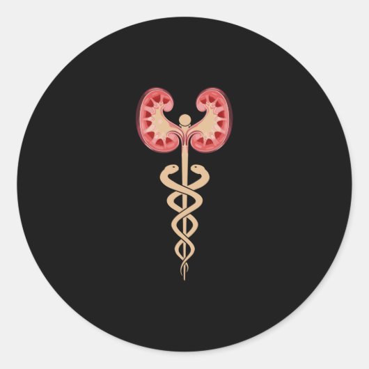 腎臓病彼女の闘いは私の闘いバタフライ ラウンドシール (正面)