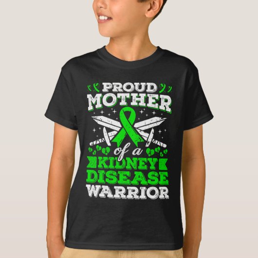 腎臓病戦士Ckd認識度Mの母 Tシャツ (正面)