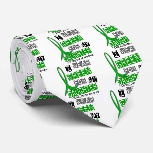 腎臓病私は私の娘37のための緑を身に着けています ネクタイ (ロール)