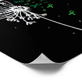 腎臓病精神保健リボン脊柱症ギフト ポスター (角)