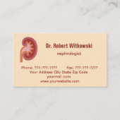 腎臓病診断医の名刺 名刺 (正面)