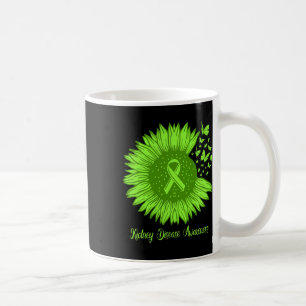 腎臓病認識度ひまわり母グリーンリブ コーヒーマグカップ