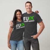 腎臓病認識度グリーンリボン臓器ギフト Tシャツ (ユニセックス)