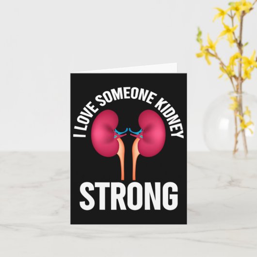 腎臓病認識度シャツ カード (黄色い花)