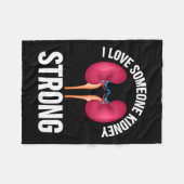 腎臓病認識度シャツ フリースブランケット (正面(横))