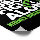 腎臓病認識度リボンファミリーノウソフフ ポスター (角)