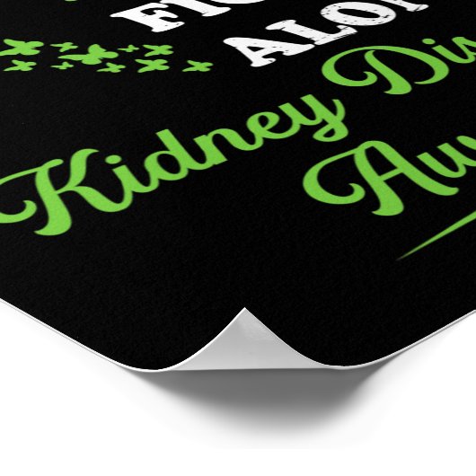 腎臓病認識度リボンファミリーノウソフフ ポスター (角)