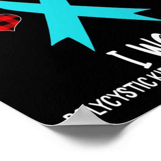 腎臓病認識度リボン来私たちが戦った1 ポスター (角)