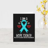 腎臓病認識度リボン私は希望デール カード (黄色い花)