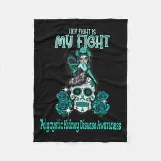 腎臓病認識度彼女の戦いは私の戦い フリースブランケット