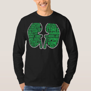 腎臓病認識度腎結石生存者トラ Tシャツ