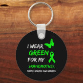 腎臓病I衣服の緑の祖母の肋骨 キーホルダー (正面)