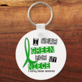 腎臓病I衣服グリーン37 キーホルダー (正面)