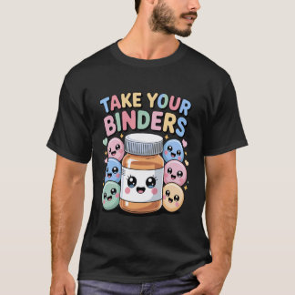 腎臓看護師 登録栄養士 バインダーを持っていこう Tシャツ