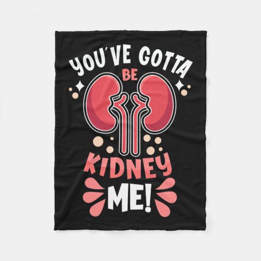 腎臓私得透析患者の腎臓病になる フリースブランケット (正面)