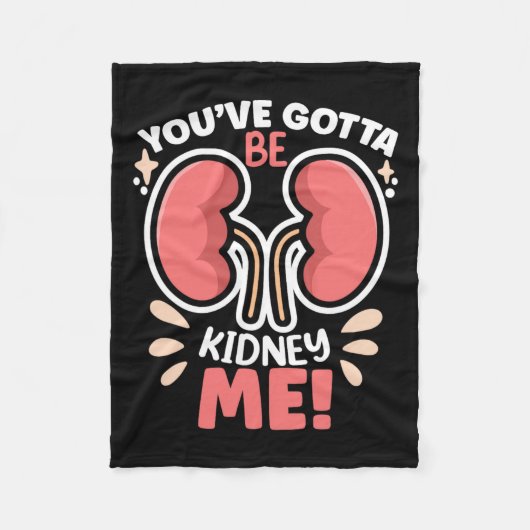 腎臓私得透析患者の腎臓病になる フリースブランケット (正面)