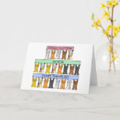 腎臓移植おめでとう カード (黄色い花)