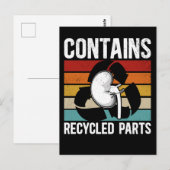 腎臓移植のレシピエントが可愛すぎる！ ポストカード (正面/裏面)