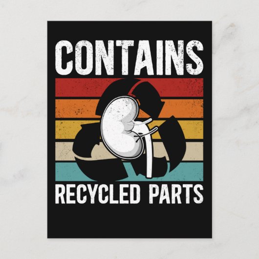 腎臓移植のレシピエントが可愛すぎる！ ポストカード (正面)